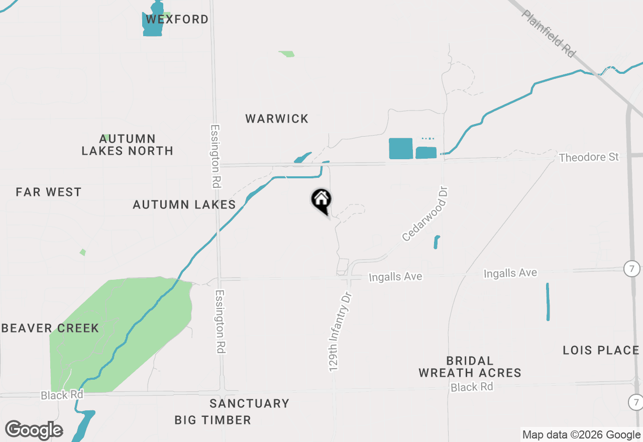 Map of 1405 Hidden Grove Circle #1405, Joliet, IL 60435
