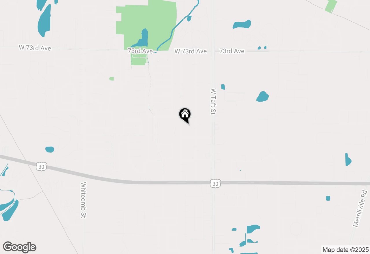 Map of 7711 Marshall Street, Merrillville, IN 46410