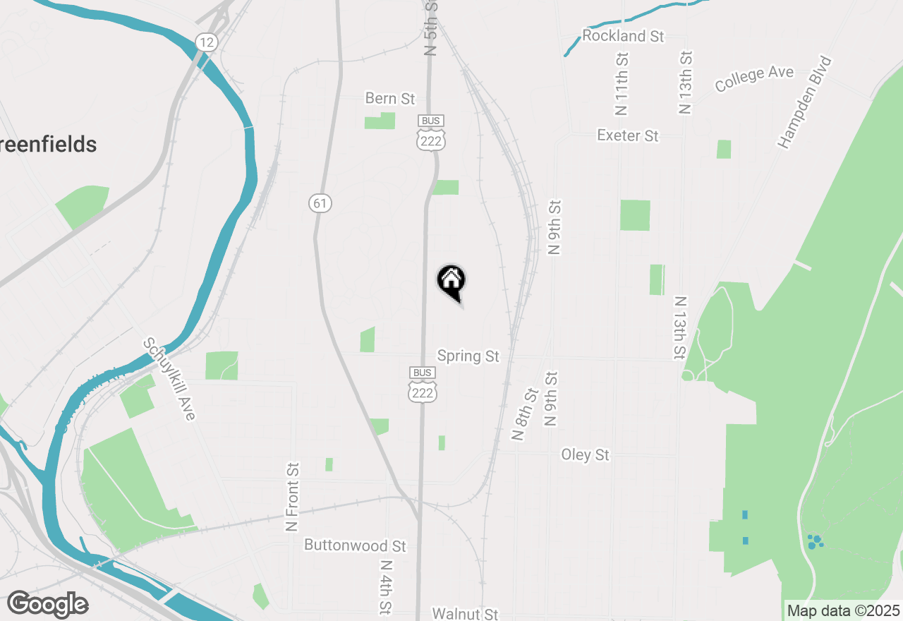 Map of 1120 N 6th Street, Reading, PA 19601