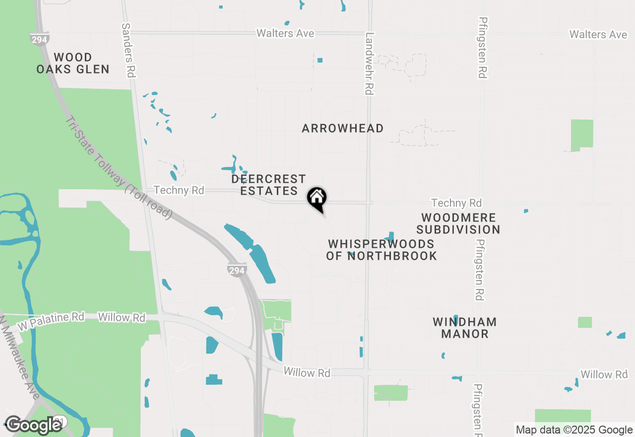 Map of 3365 Lake Knoll Drive, Northbrook, IL 60062