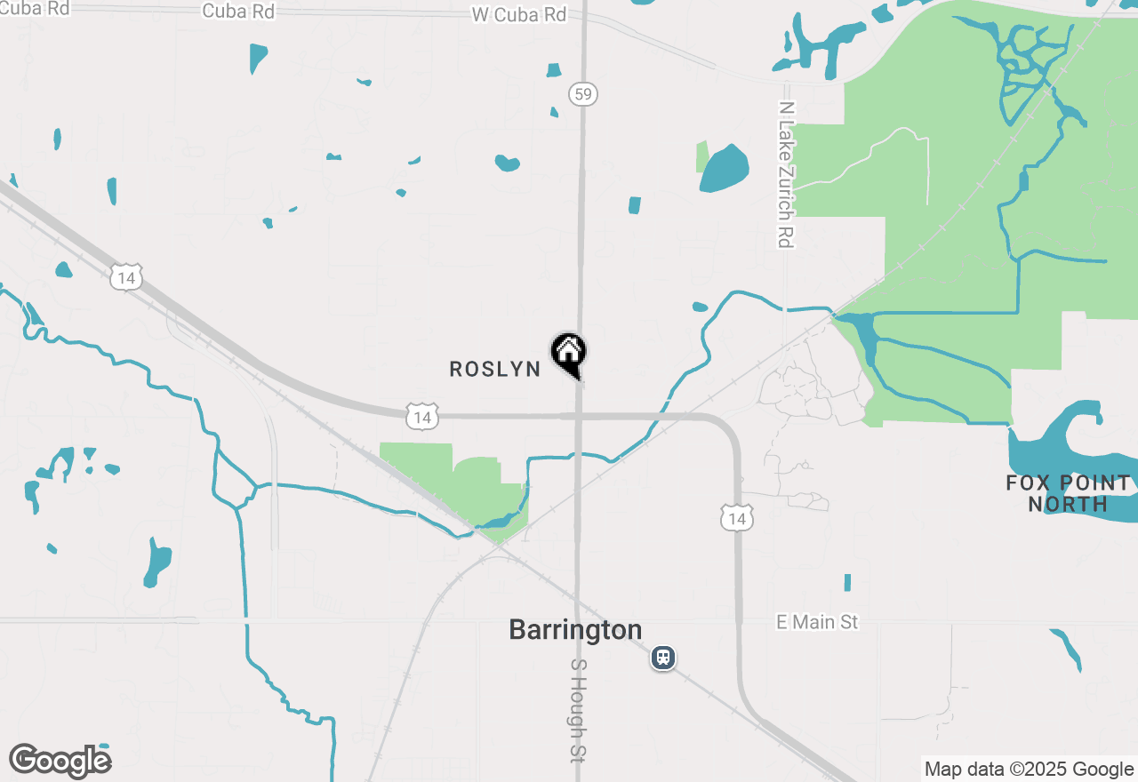 Map of 626 N Hough Street, Barrington, IL 60010