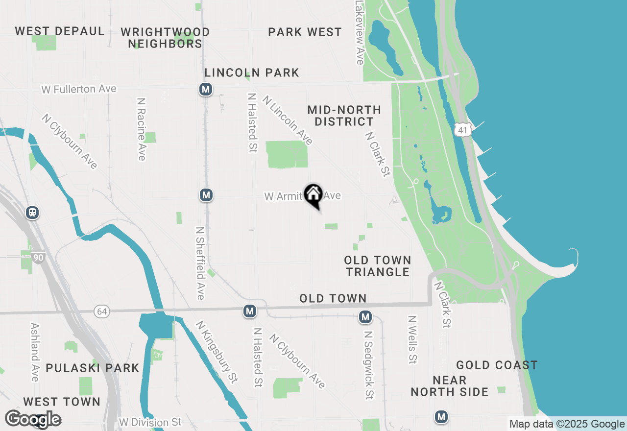 Map of 1917 N Larrabee Street #2, Chicago, IL 60614