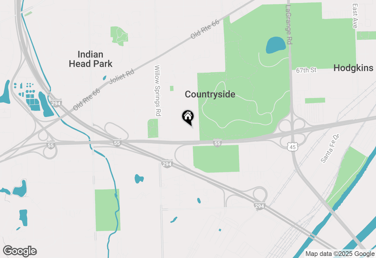 Map of 10715 Maplewood Road, Countryside, IL 60525