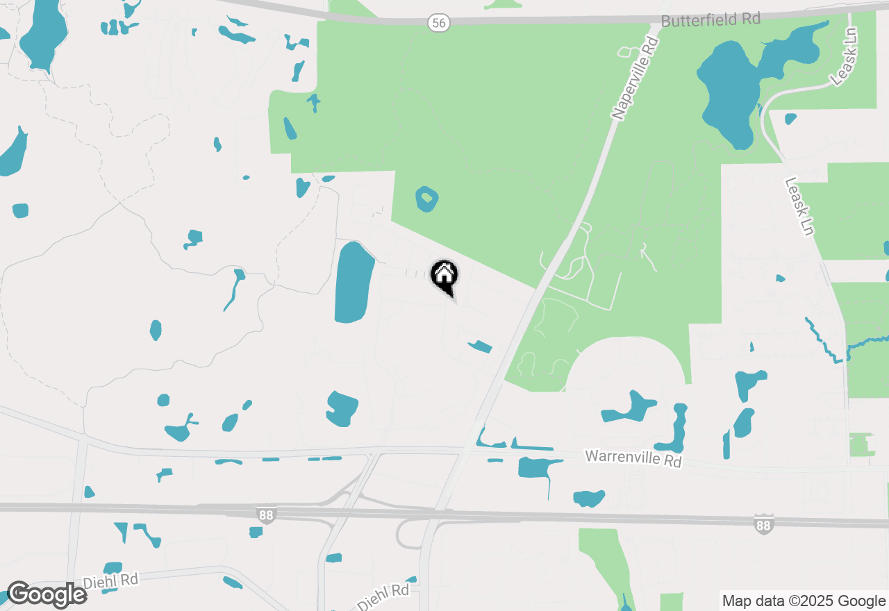 Map of 1255 Josiah Road, Naperville, IL 60563