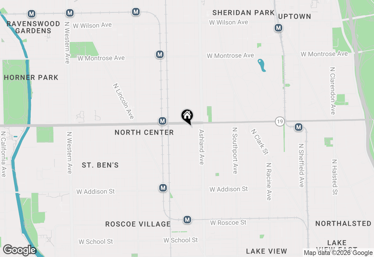 Map of 3943 N Paulina Street #G, Chicago, IL 60613