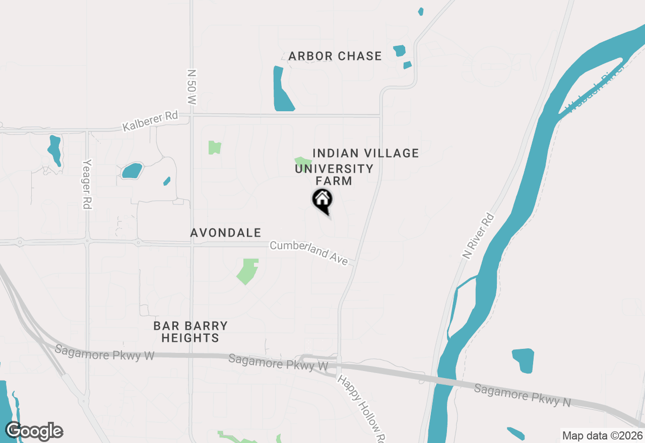 Map of 3040 Hamilton Street, West Lafayette, IN 47906