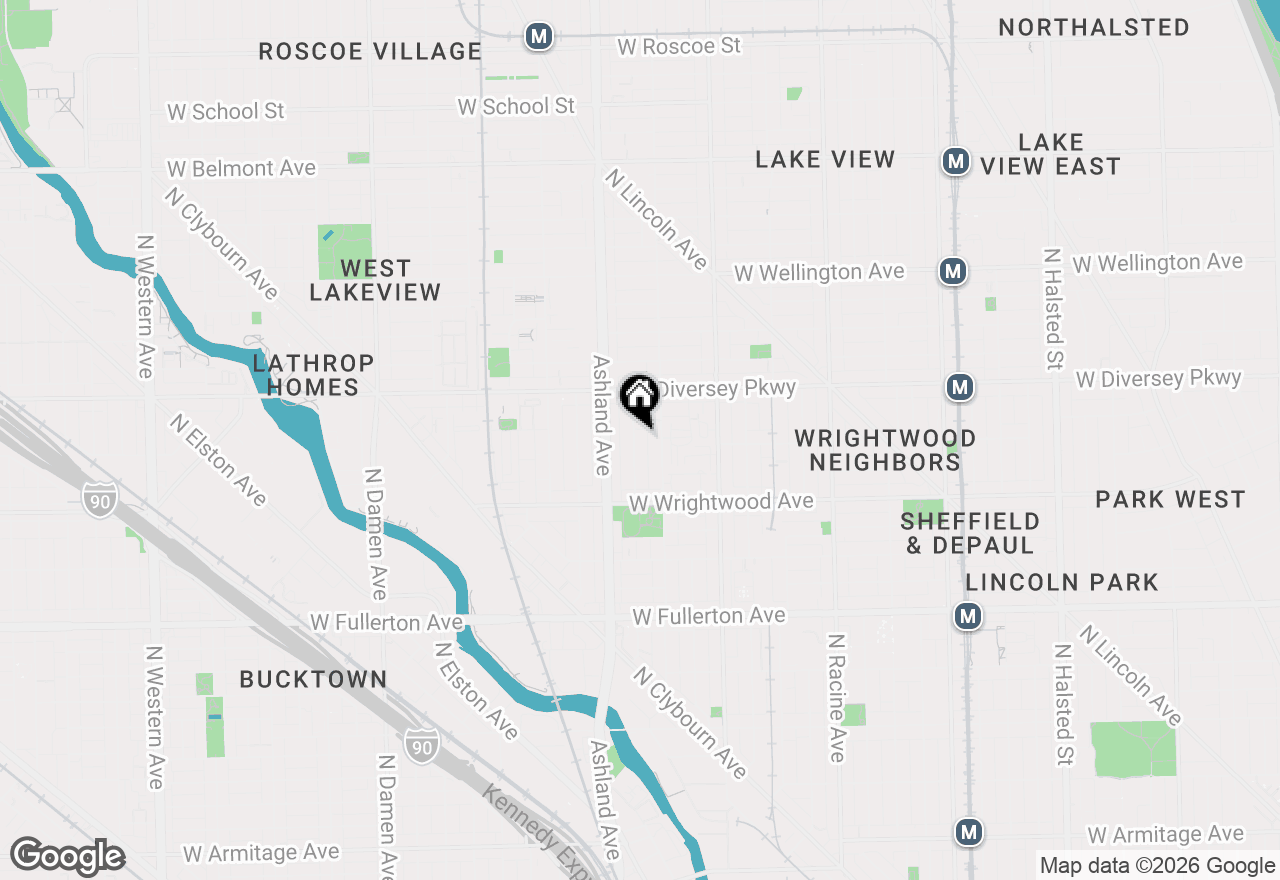 Map of 2705 N Bosworth Avenue, Chicago, IL 60614