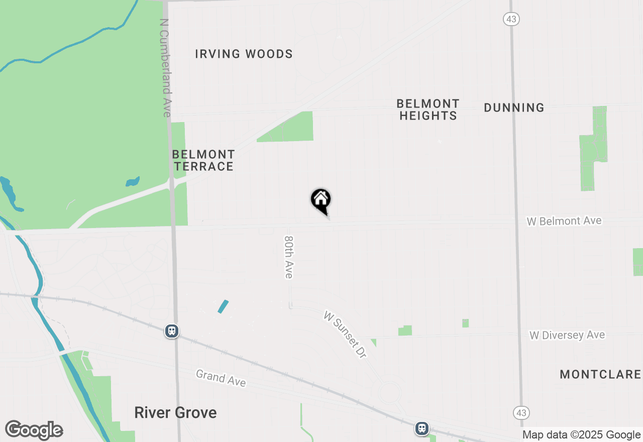 Map of 7850 W Belmont Avenue #1, Chicago, IL 60634