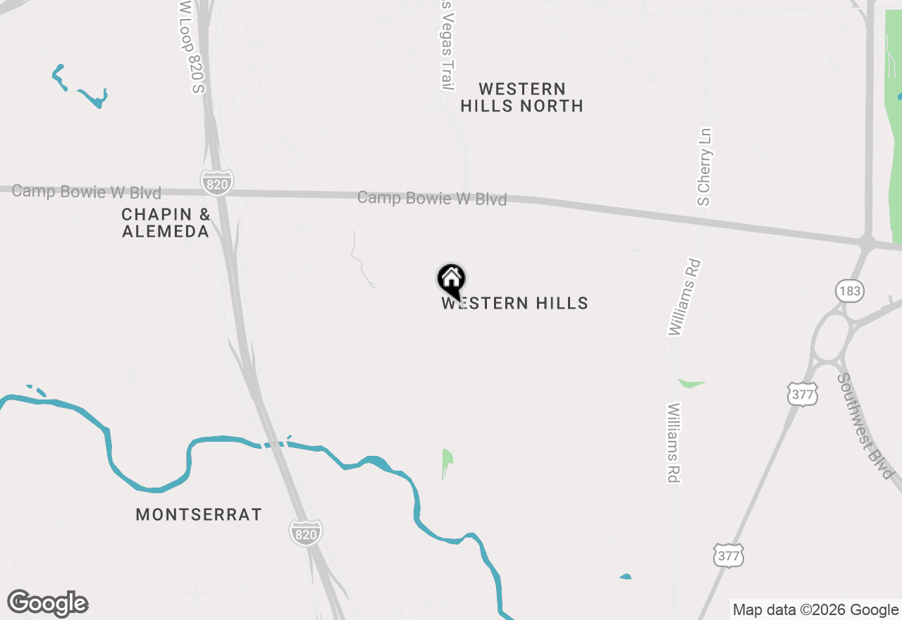 Map of 8612 Bangor Drive, Fort Worth, TX 76116