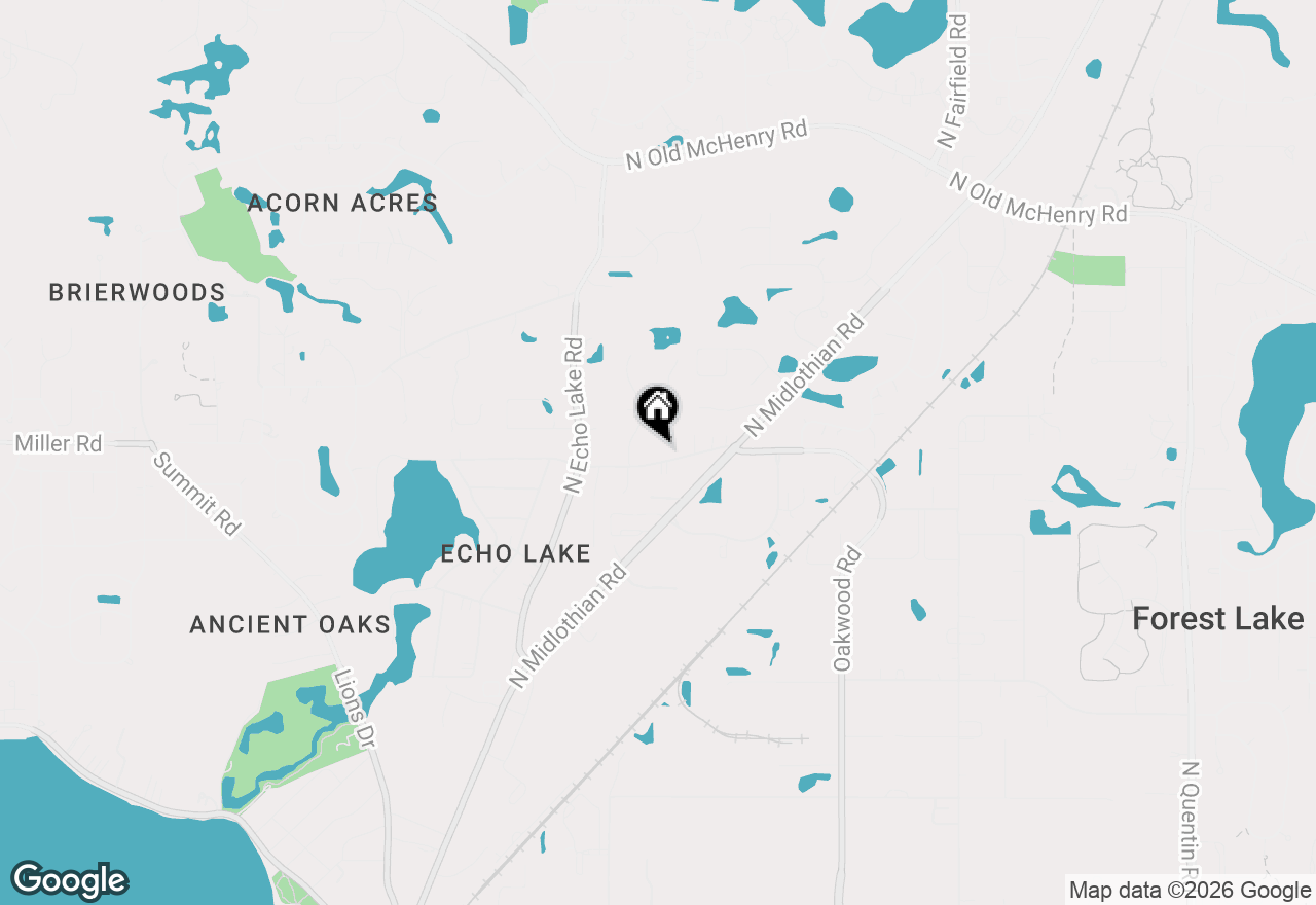 Map of 22888 W North Lakewood Lane, Lake Zurich, IL 60047