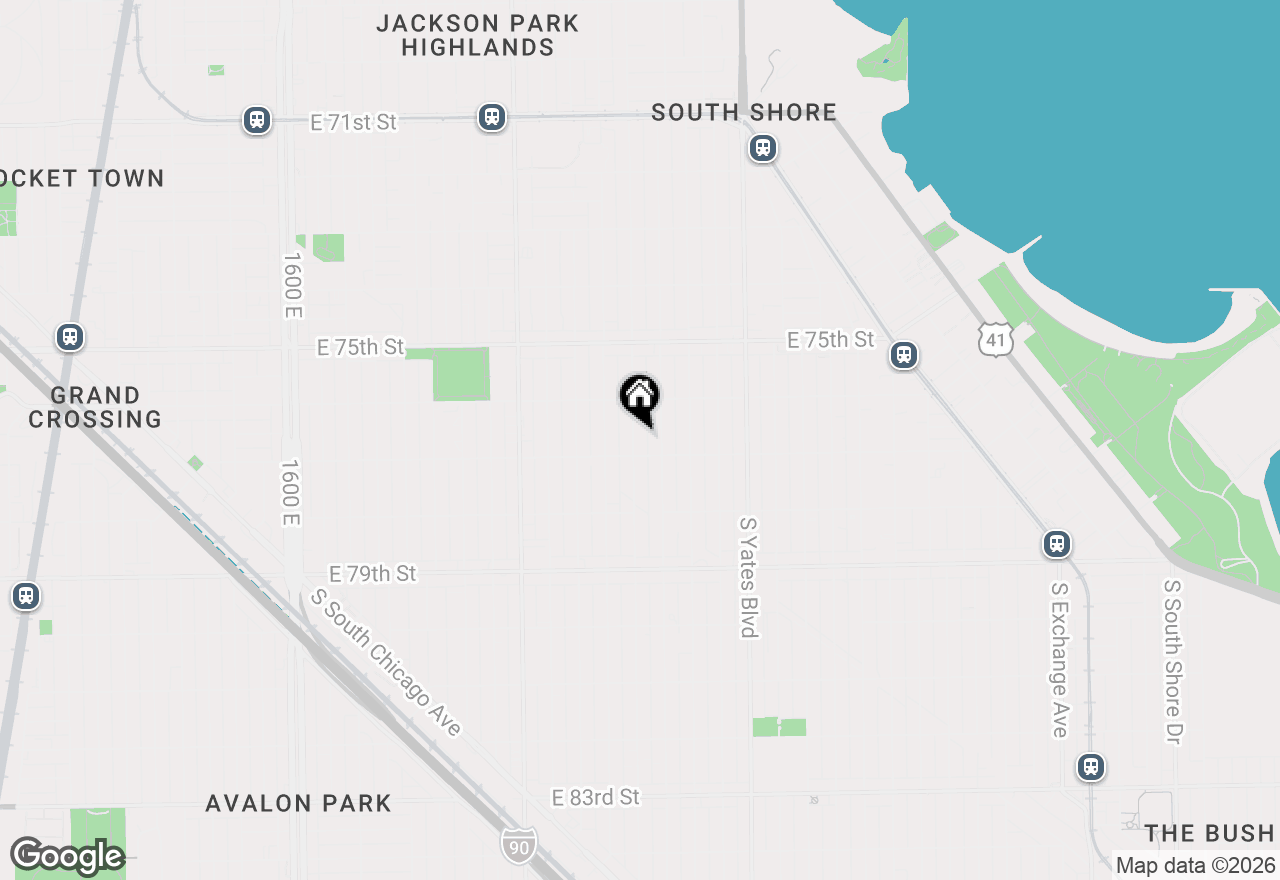 Map of 7643 S Paxton Avenue, Chicago, IL 60649