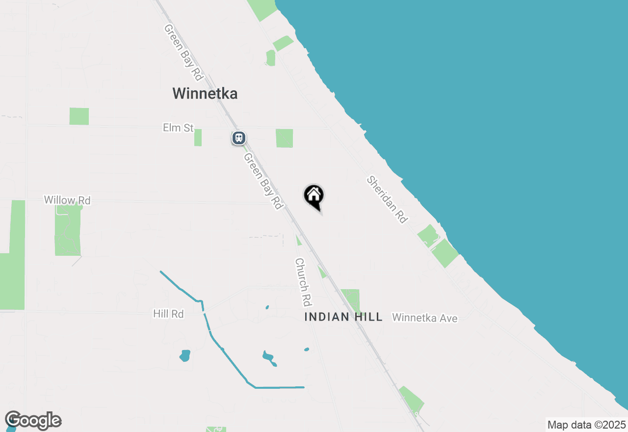 Map of 331 Walnut Street, Winnetka, IL 60093