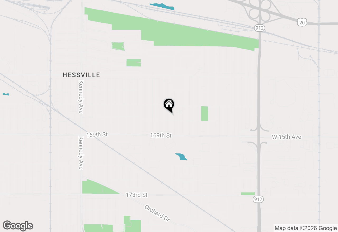 Map of 6736 Kentucky Avenue, Hammond, IN 46323