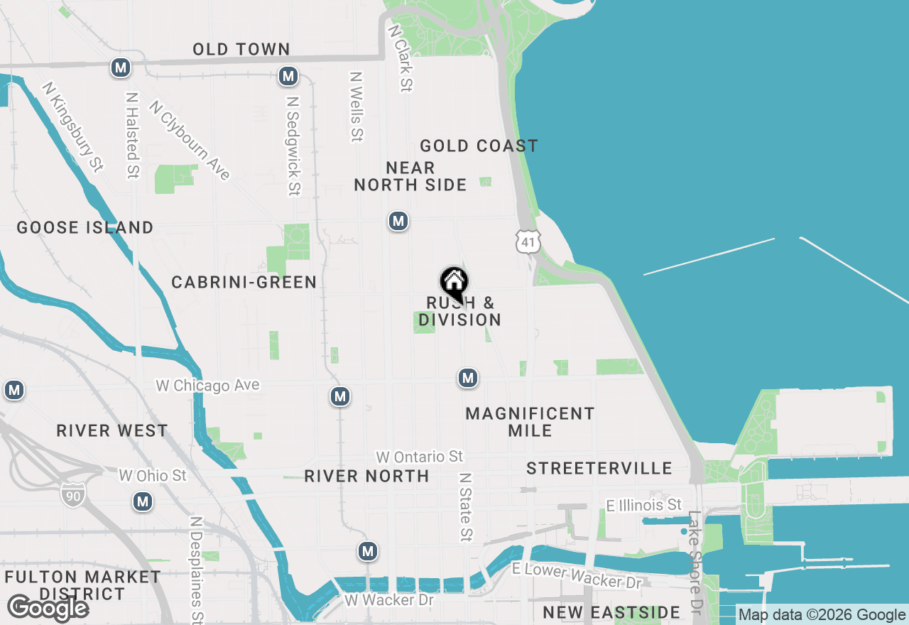 Map of 9 W Walton Street #2202, Chicago, IL 60610