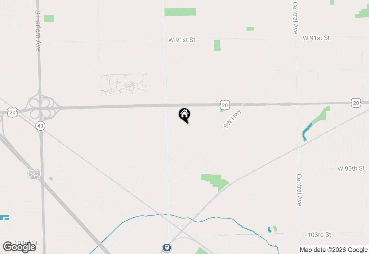 Map of 9611 Merton Avenue, Oak Lawn, IL 60453