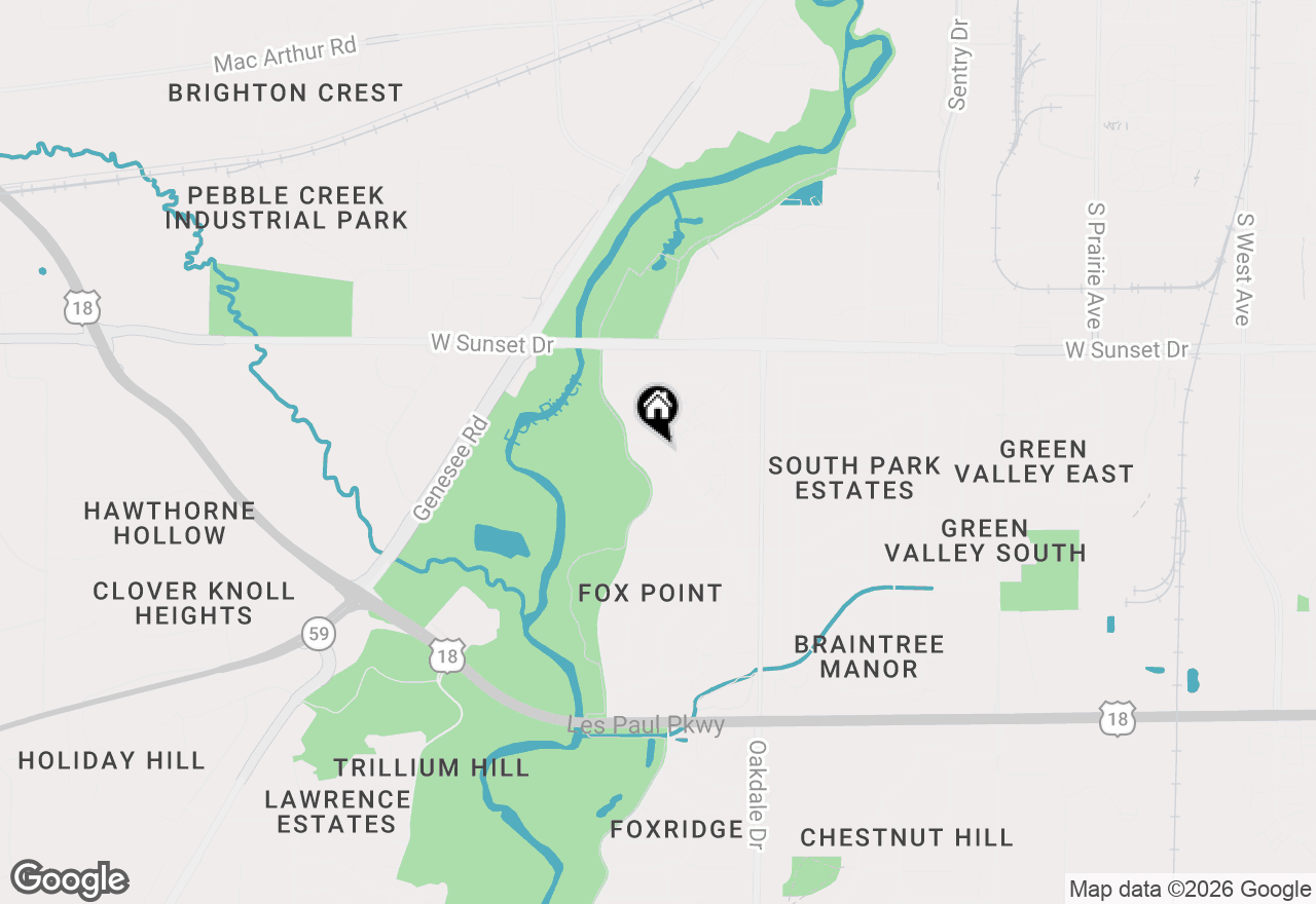 Map of 1616 Haymarket Rd, Waukesha, WI 53189