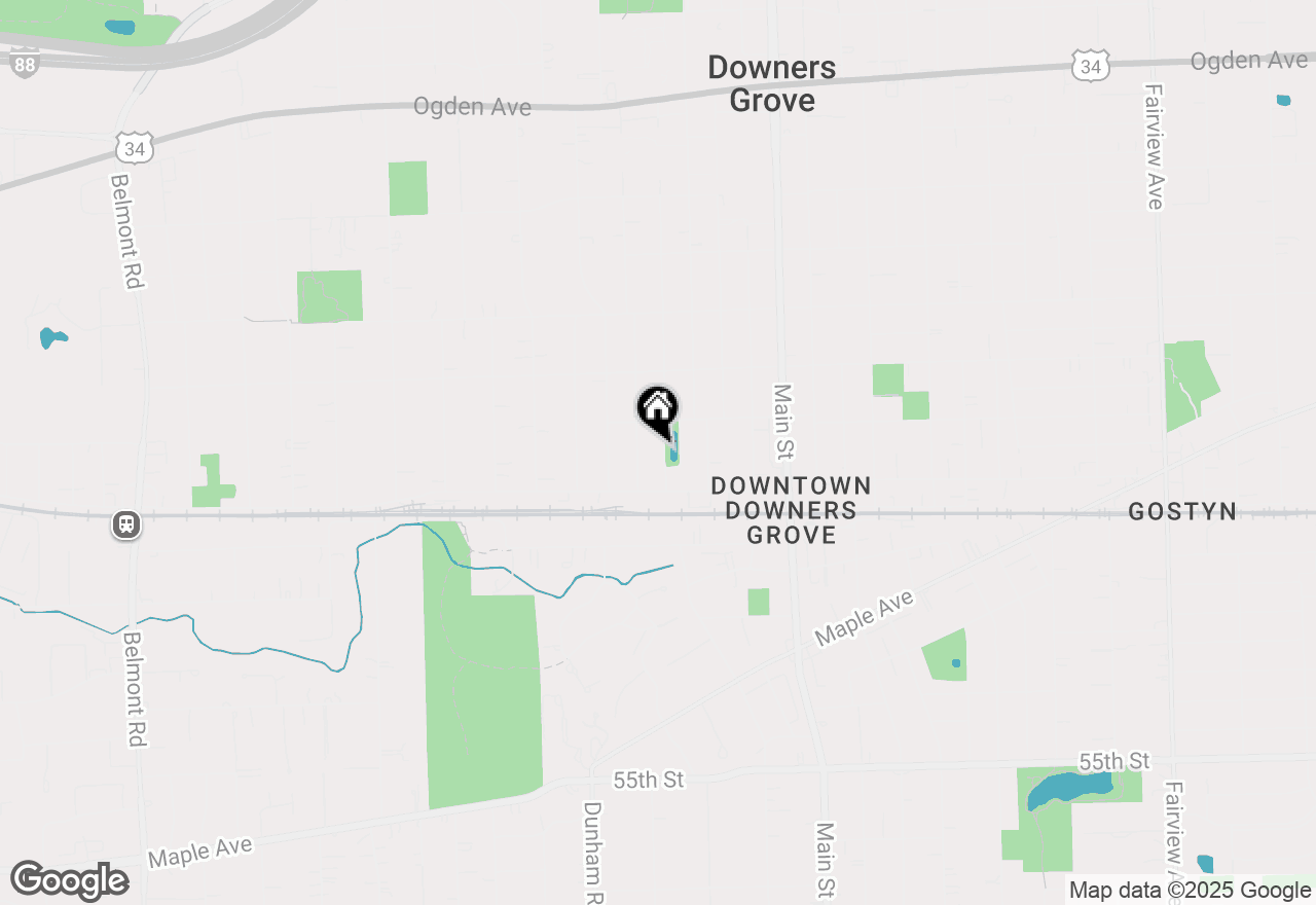 Map of 4924 Linscott Avenue, Downers Grove, IL 60515