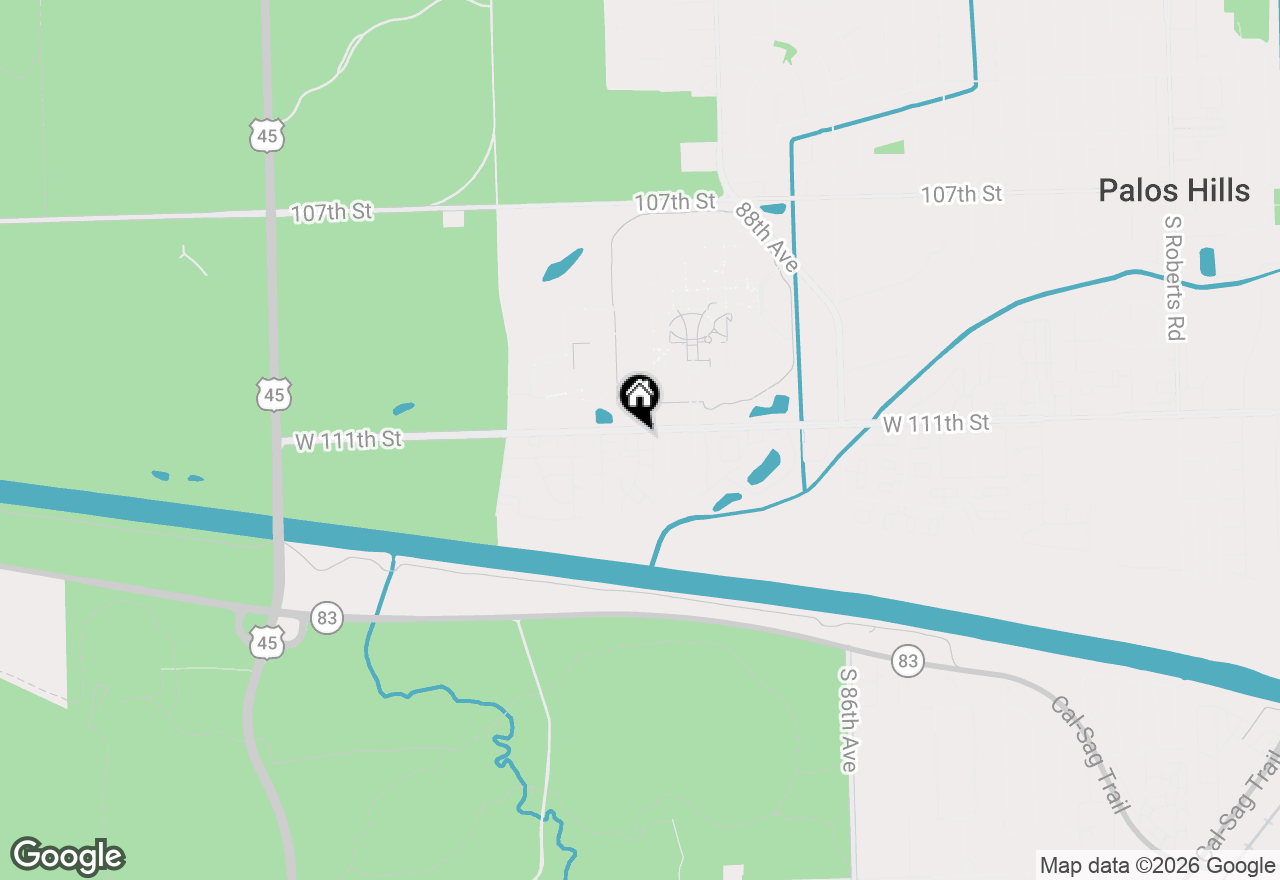 Map of 11119 Heritage Drive #1B, Palos Hills, IL 60465