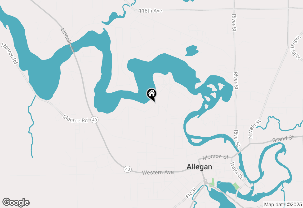 Map of 440 Lake Drive, Allegan, MI 49010