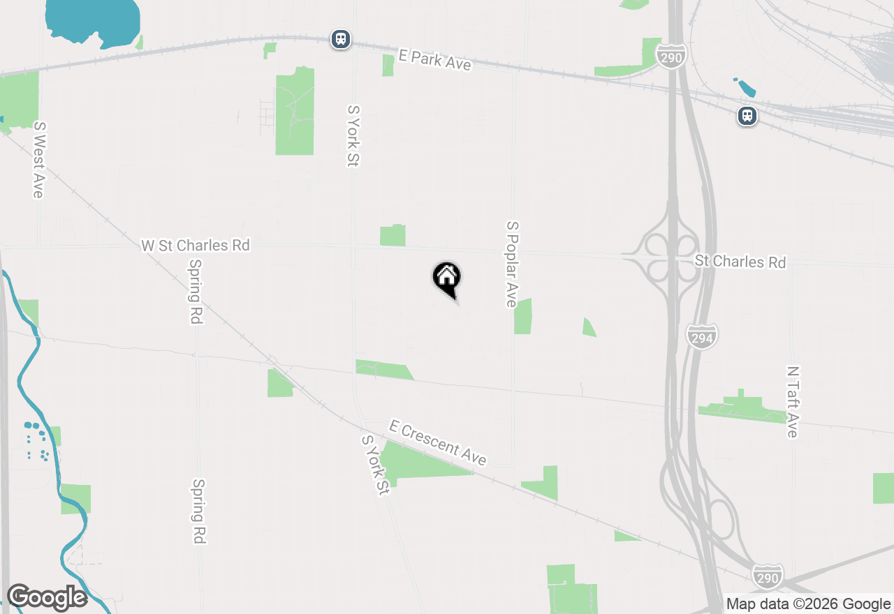 Map of 433 S Hill Avenue, Elmhurst, IL 60126