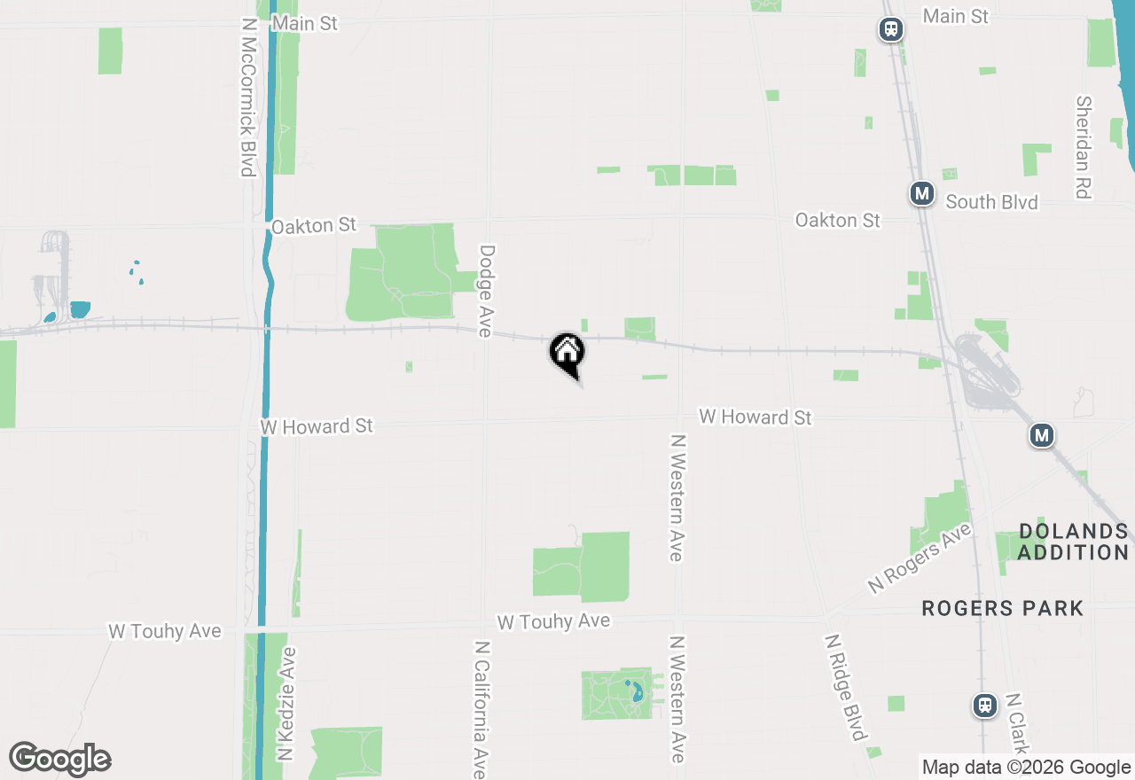 Map of 1615 Dobson Street, Evanston, IL 60202