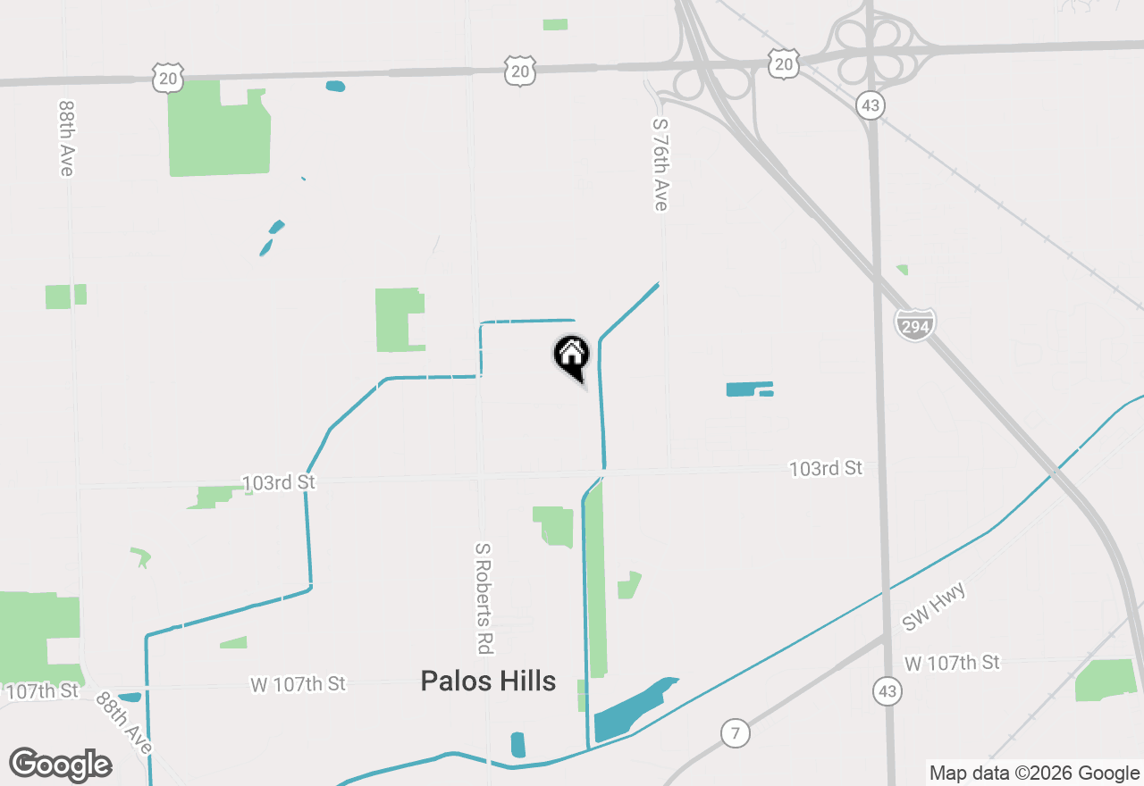 Map of 10120 S 78th Avenue, Palos Hills, IL 60465