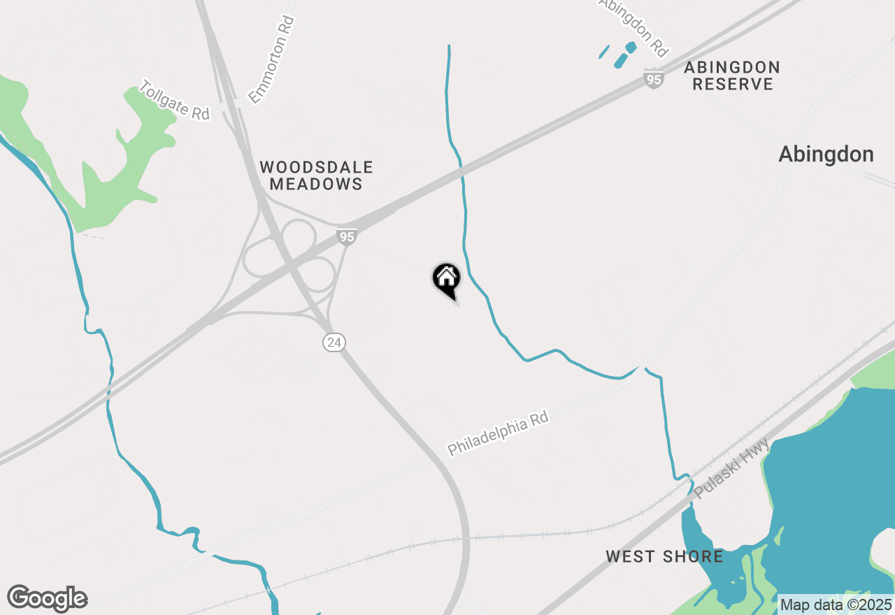 Map of 2521 Red Maple Drive, Abingdon, MD 21009