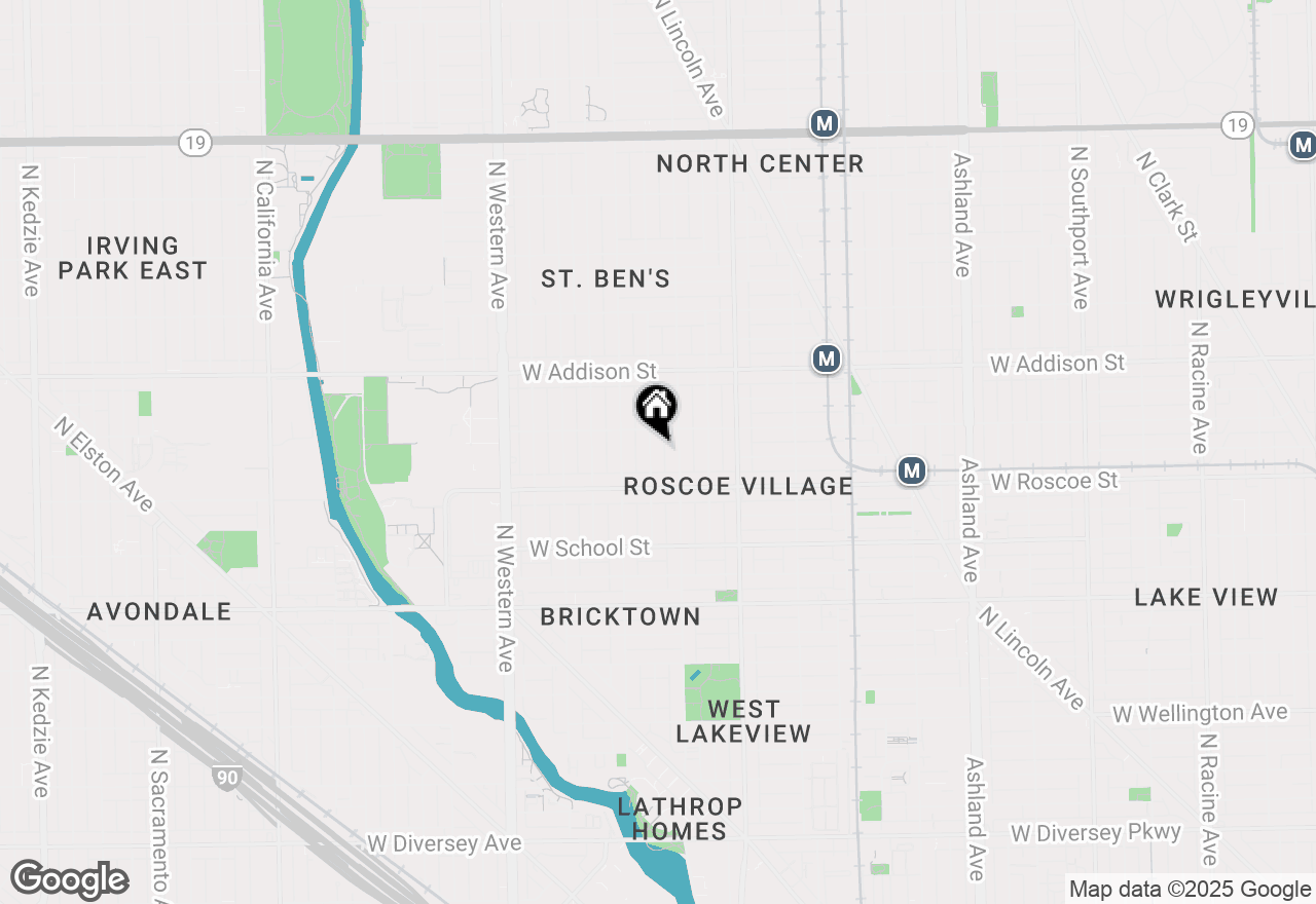 Map of 3437 N Hamilton Avenue #2, Chicago, IL 60618