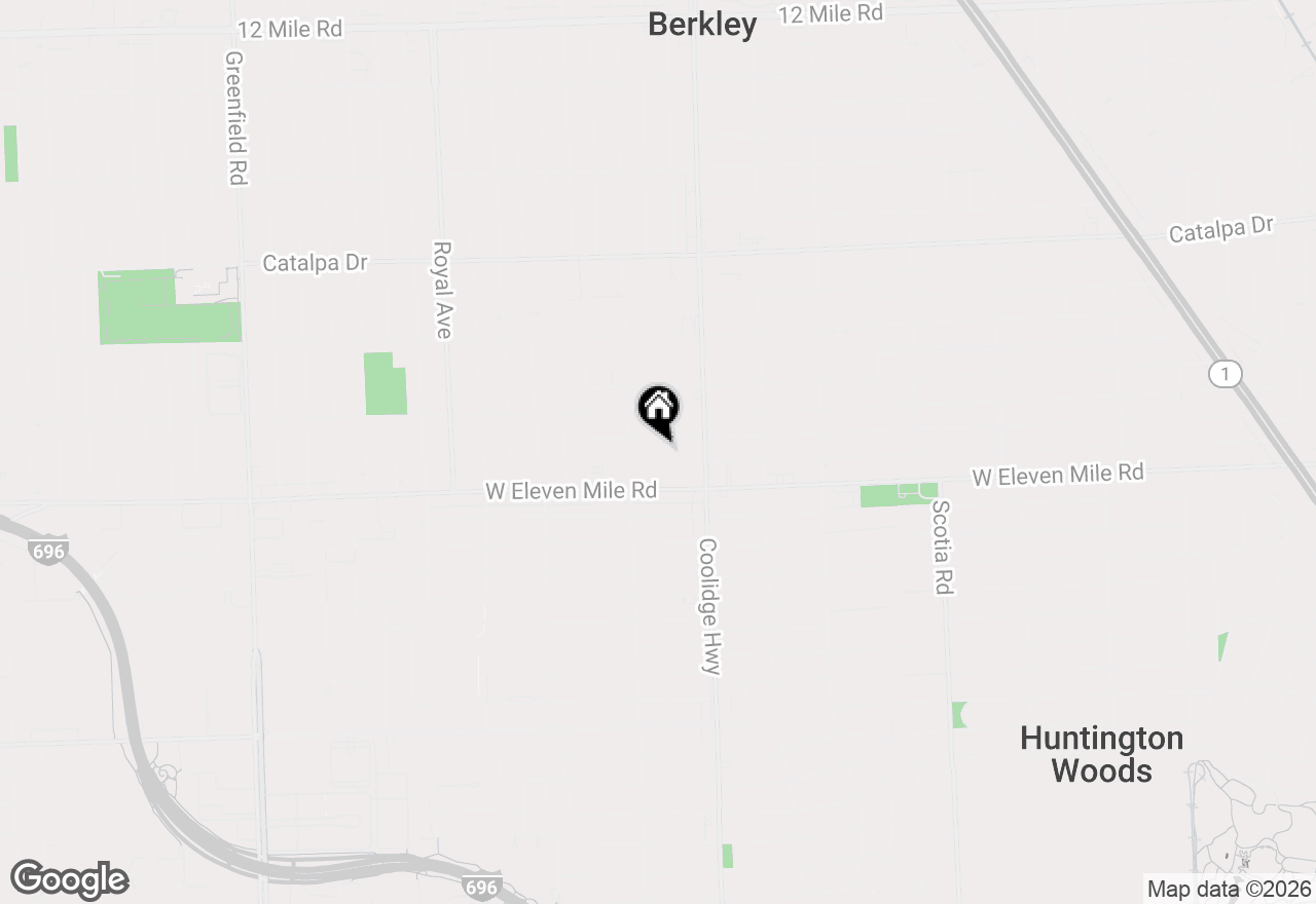 Map of 2679 Columbia Road, Berkley, MI 48072