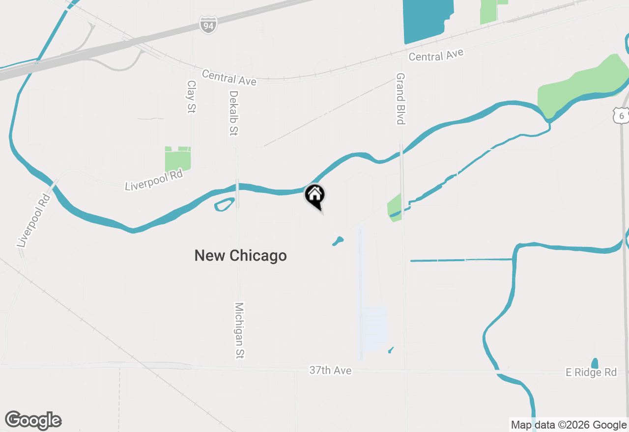 Map of 3104 Pulaski Street, Hobart, IN 46342