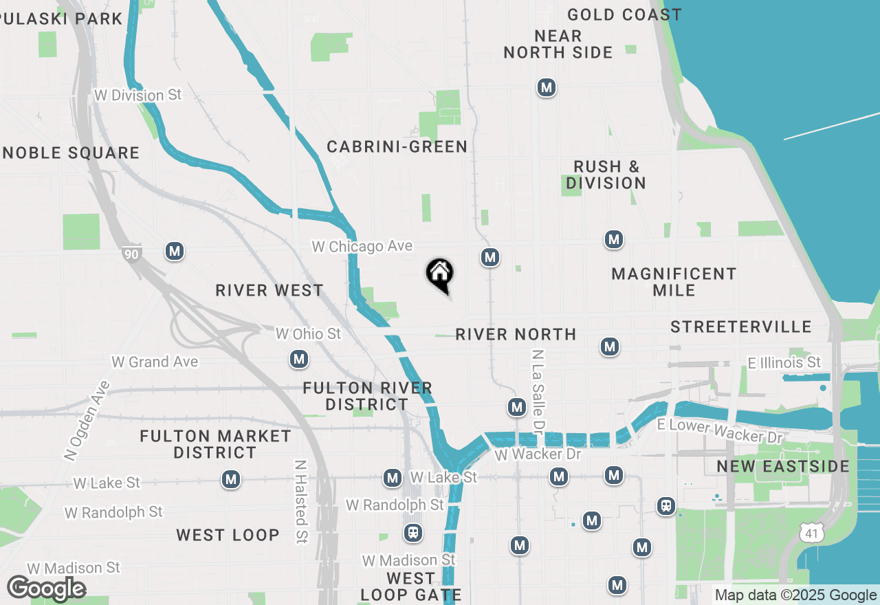 Map of 375 W Erie Street #411, Chicago, IL 60654