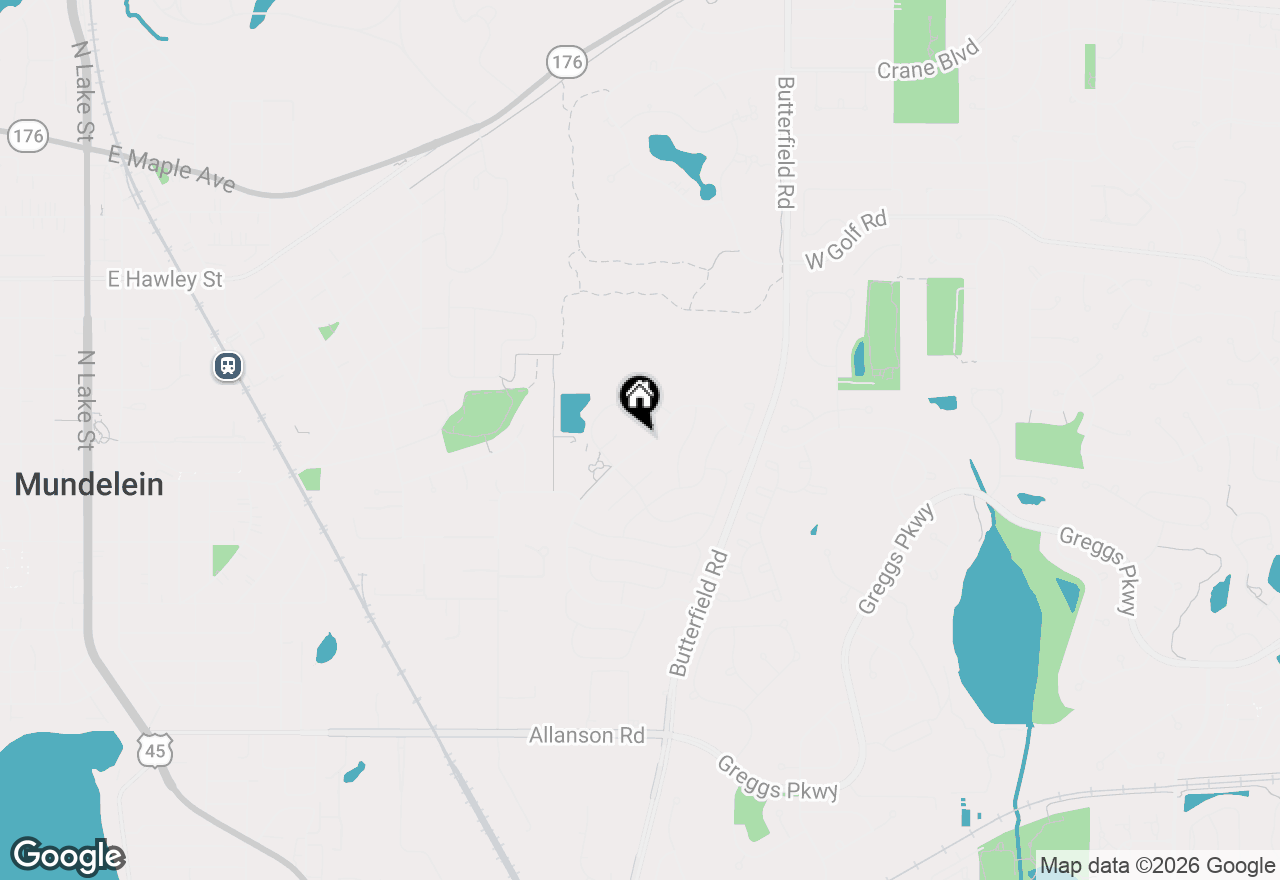 Map of 1388 Huntington Drive, Mundelein, IL 60060