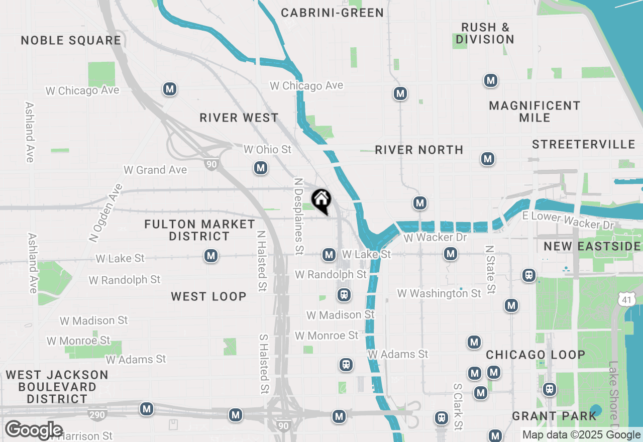 Map of 333 N Jefferson Street #206, Chicago, IL 60661