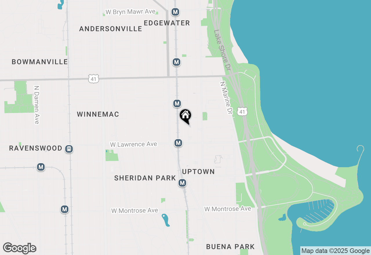 Map of 4857 N Winthrop Avenue #3N, Chicago, IL 60640