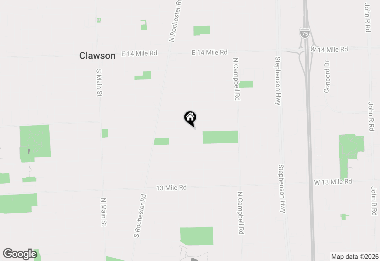 Map of 1016 Amelia Avenue, Royal Oak, MI 48073