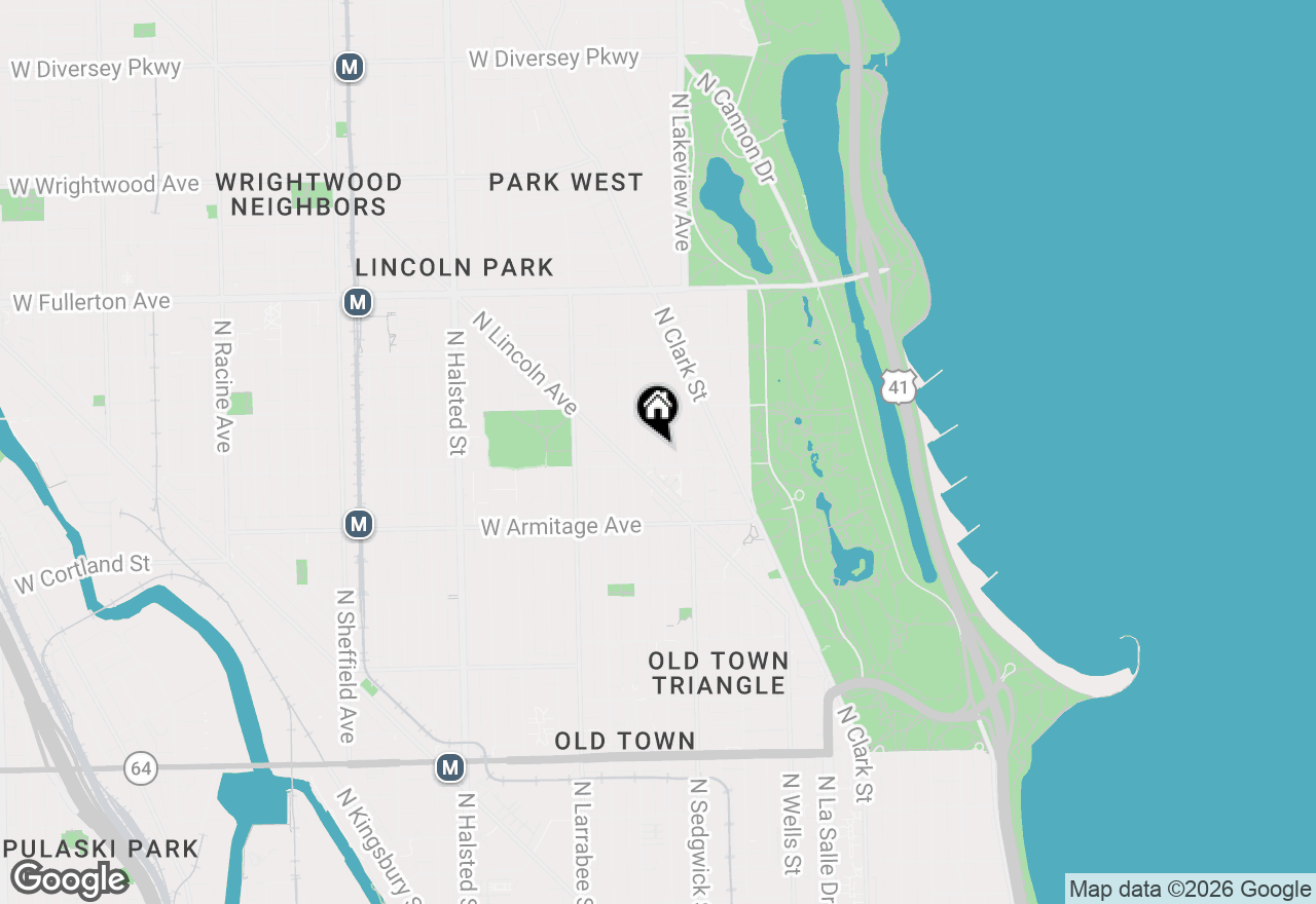 Map of 2110 N Hudson Avenue #C, Chicago, IL 60614