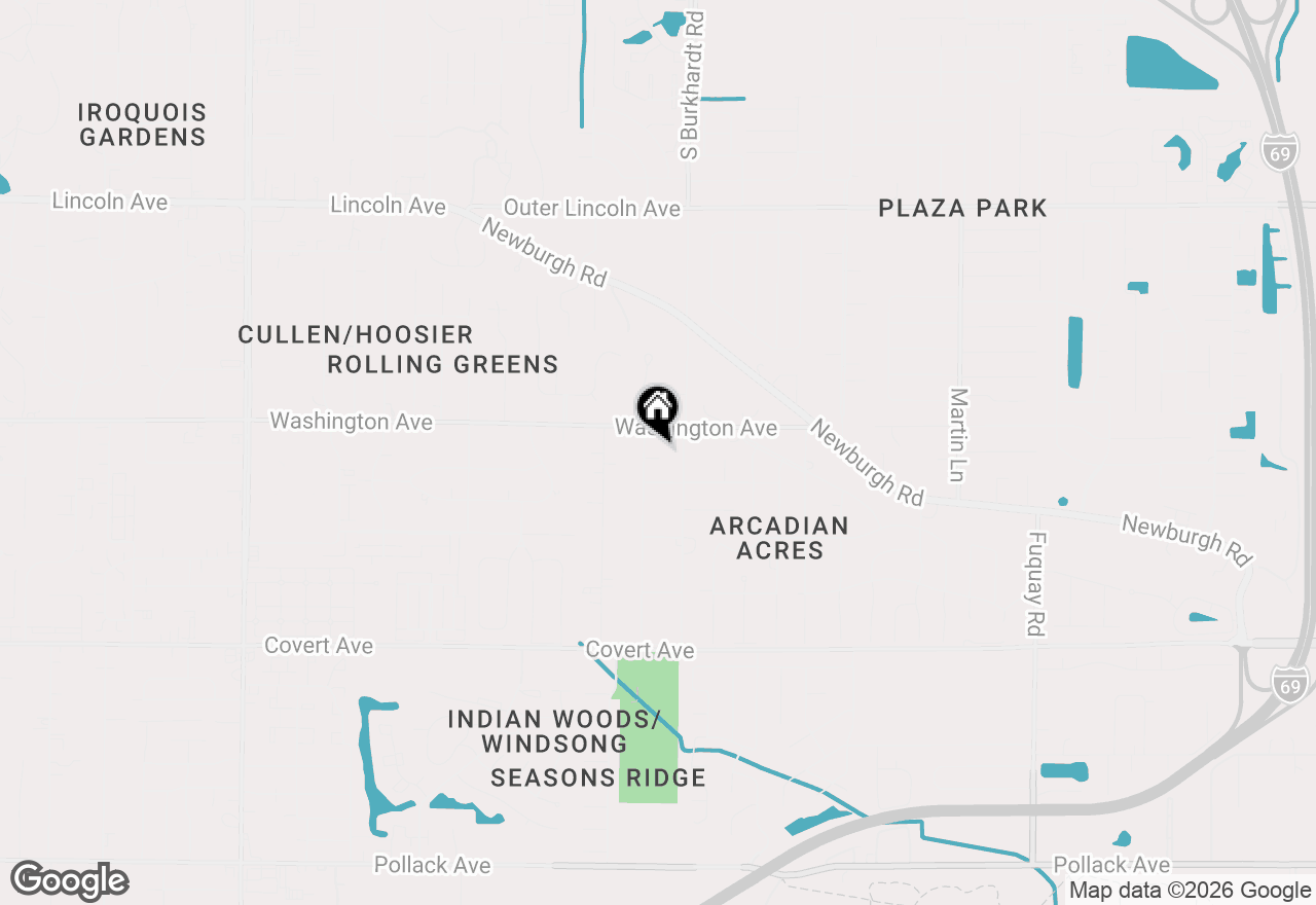 Map of 6210 Roger Park Court, Evansville, IN 47715