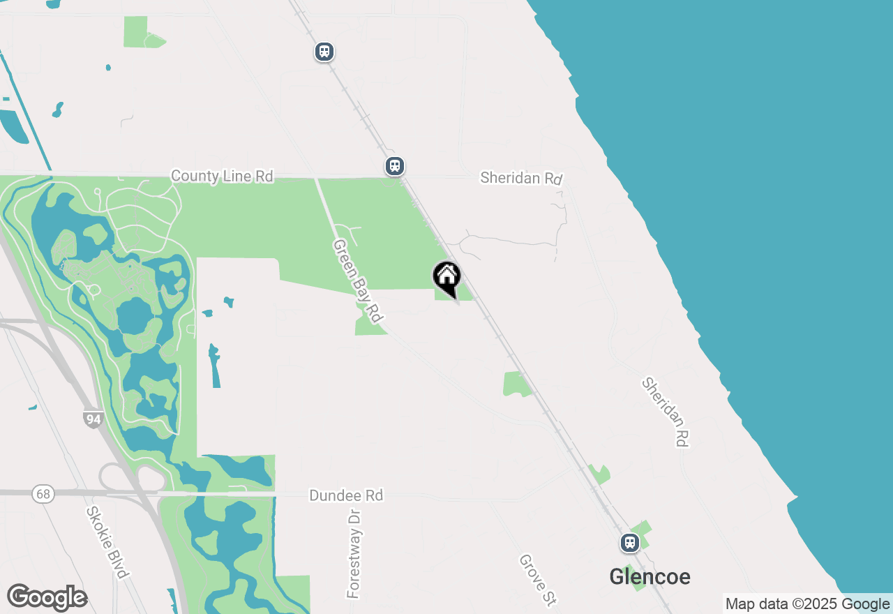 Map of 1201 Terrace Court, Glencoe, IL 60022