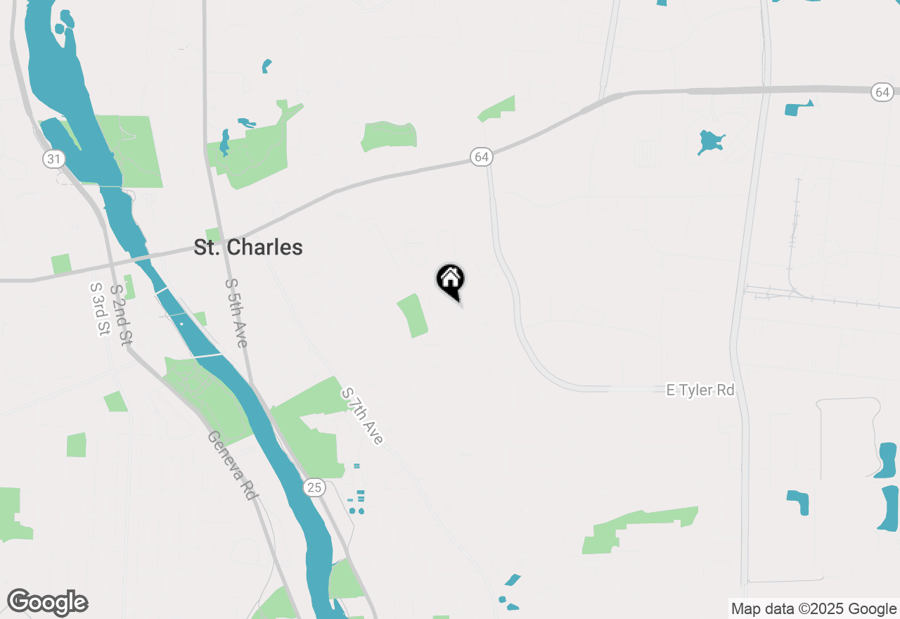 Map of 800 Lexington Avenue, St. Charles, IL 60174