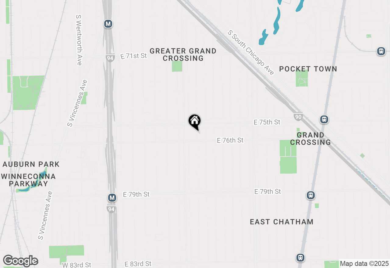 Map of 7535 S Vernon Avenue, Chicago, IL 60619