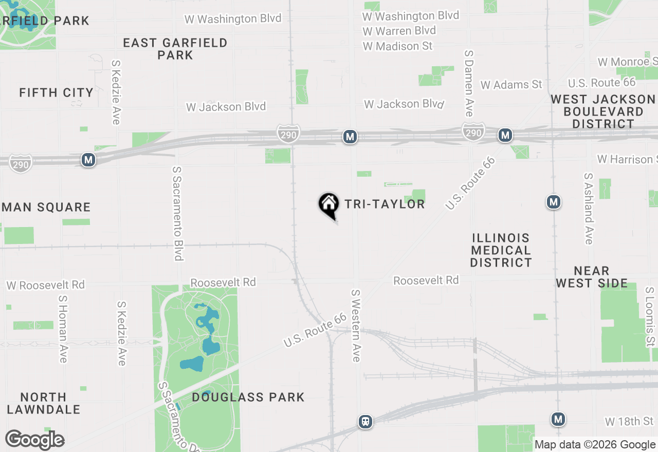 Map of 2455 W Arthington Street #2, Chicago, IL 60612