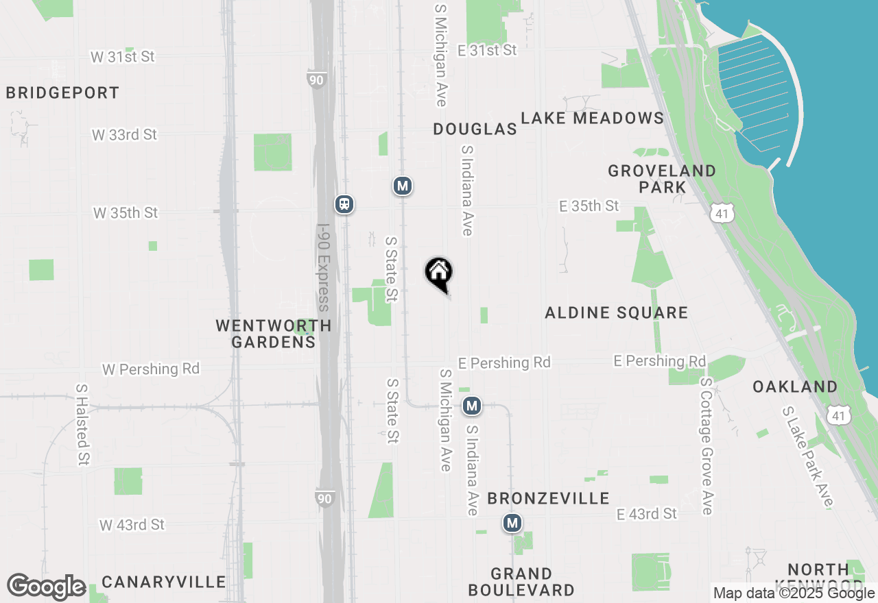 Map of 75 E 37th Place, Chicago, IL 60653