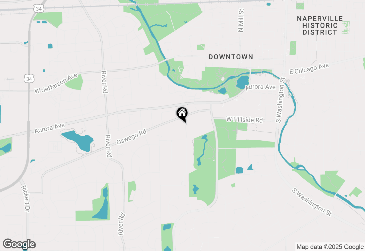 Map of 7S220 Green Acres Drive, Naperville, IL 60540