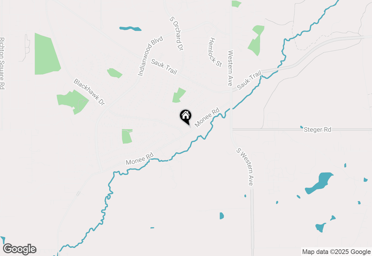 Map of 363 Osage Street, Park Forest, IL 60466