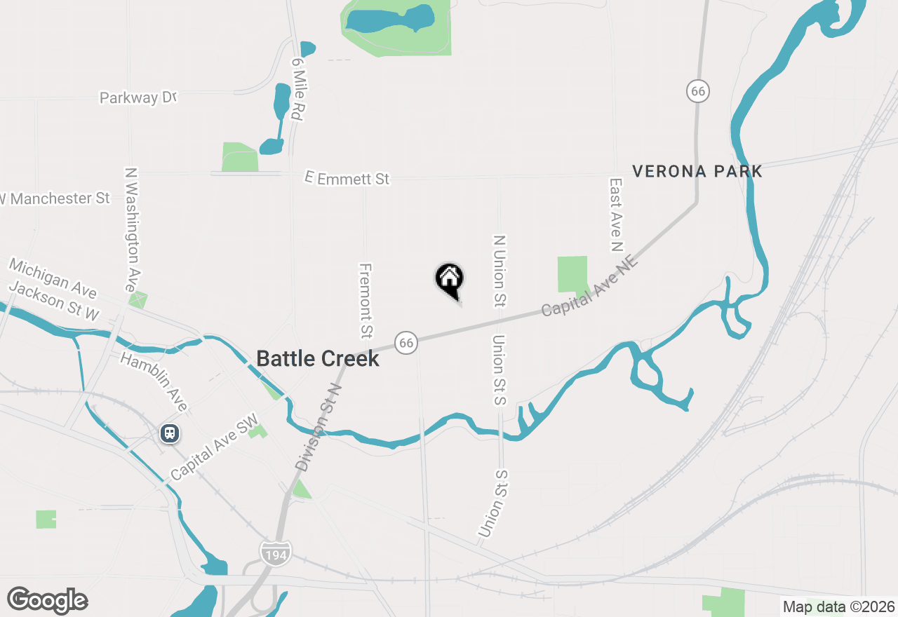 Map of 31 Orchard Place, Battle Creek, MI 49017