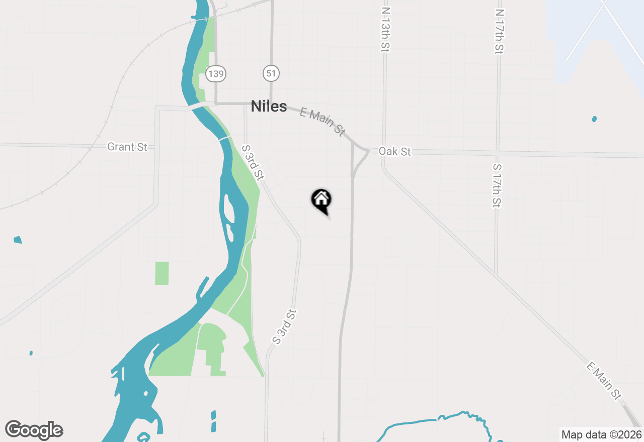 Map of VL Huron Street, Niles, MI 49120