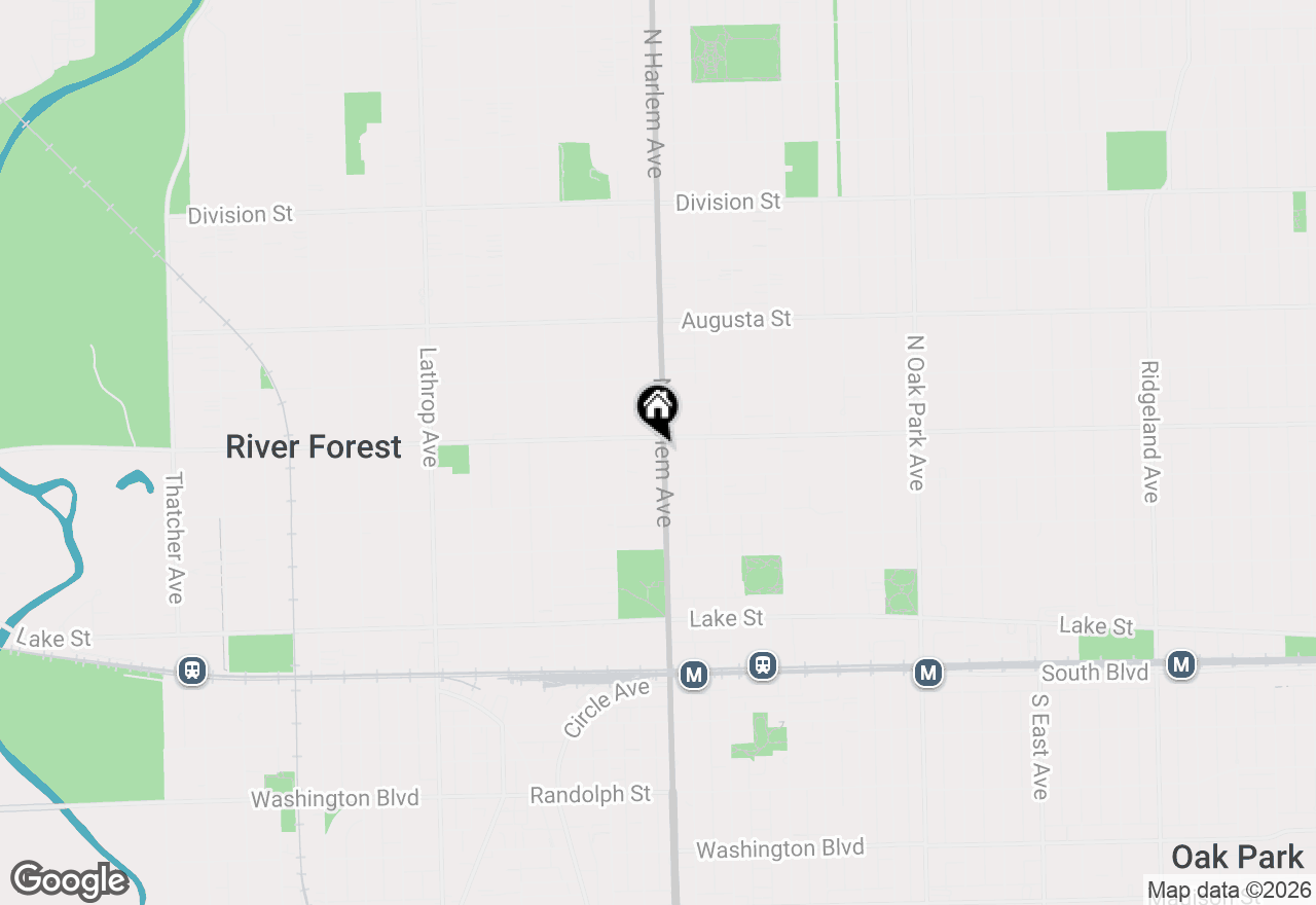 Map of 7200 Oak Avenue #3NW, River Forest, IL 60305