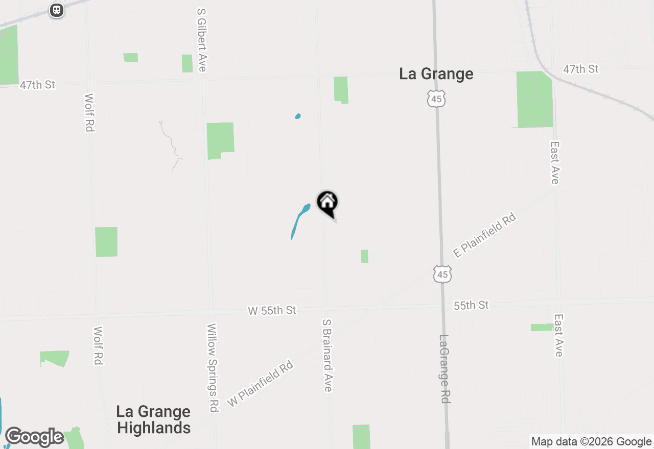 Map of 1001 S Brainard Avenue, La Grange, IL 60525