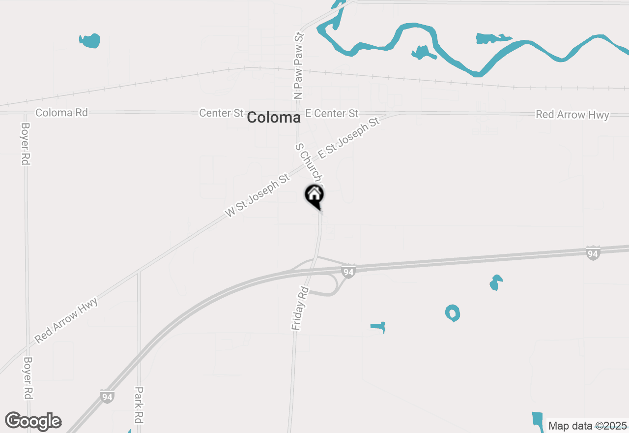 Map of 466 S Church Street, Coloma, MI 49038