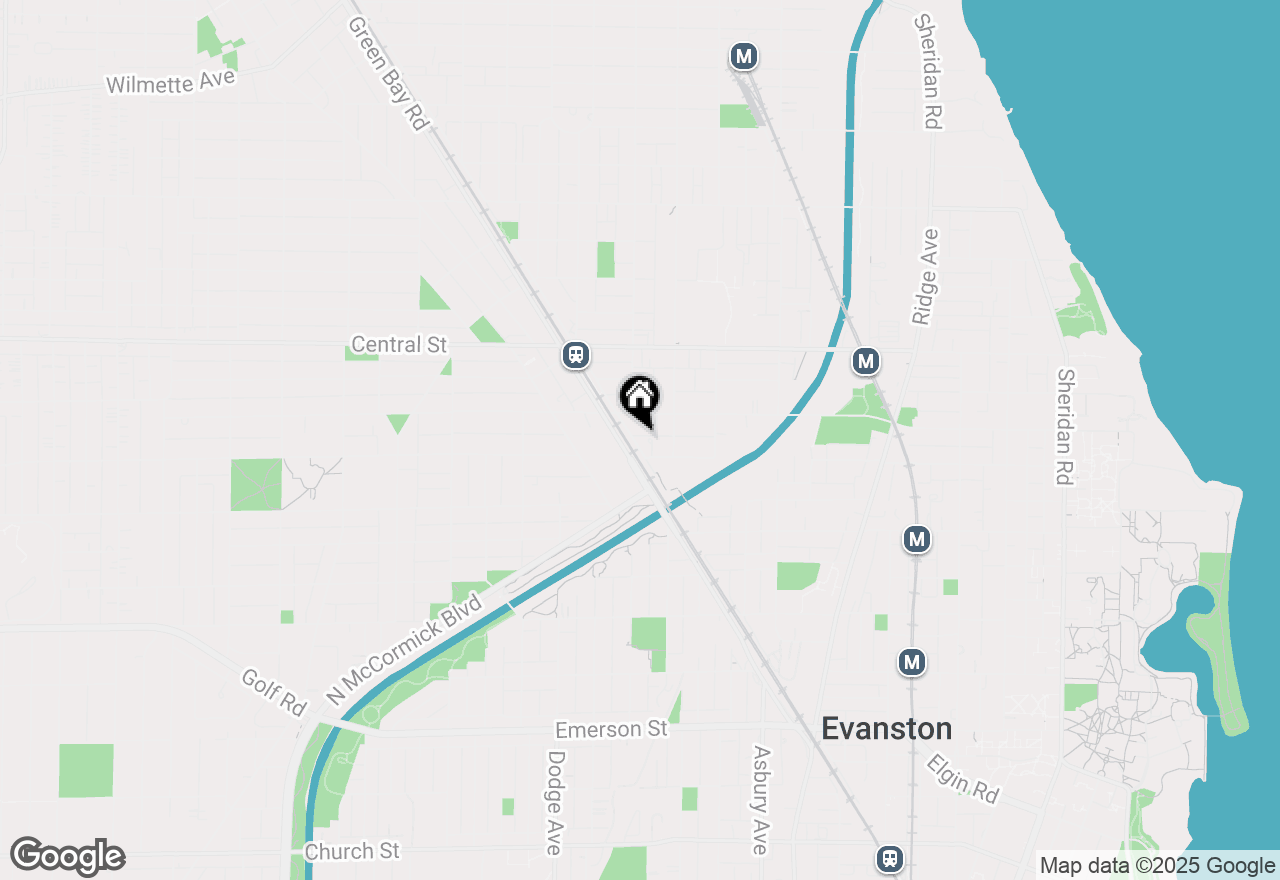 Map of 2356 Colfax Terrace, Evanston, IL 60201